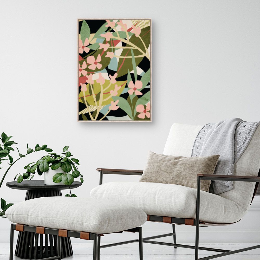 Tableau Fleurs abstraites
