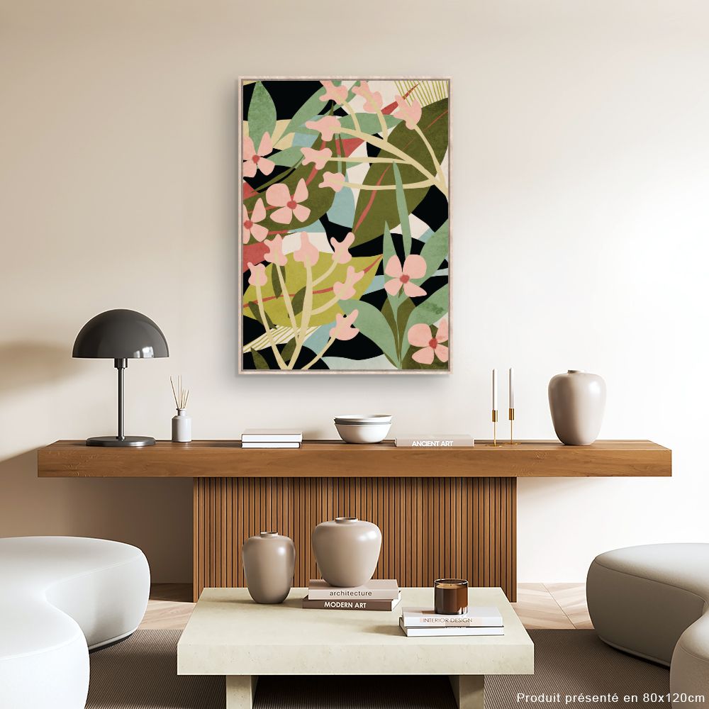 Tableau Fleurs abstraites