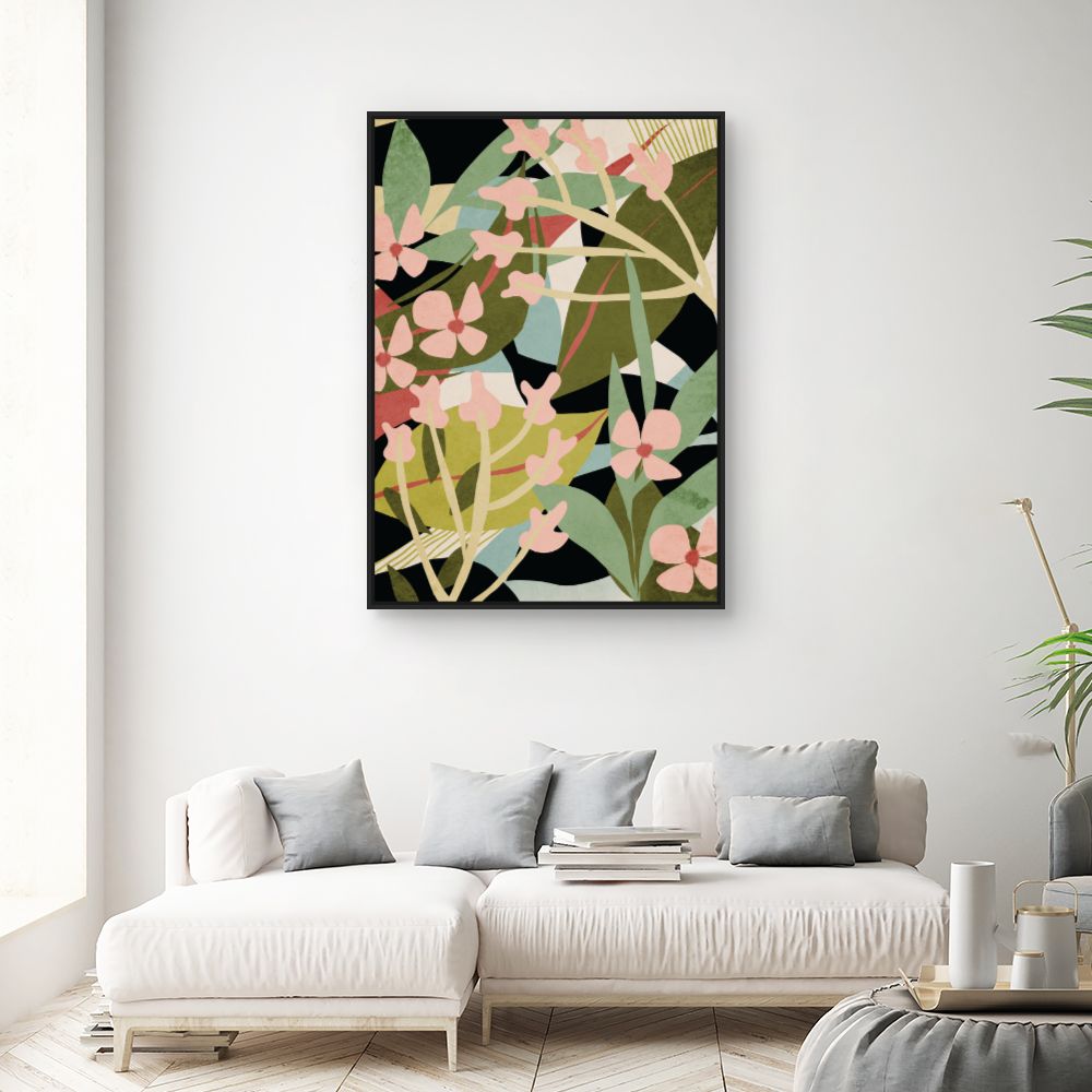 Tableau Fleurs abstraites