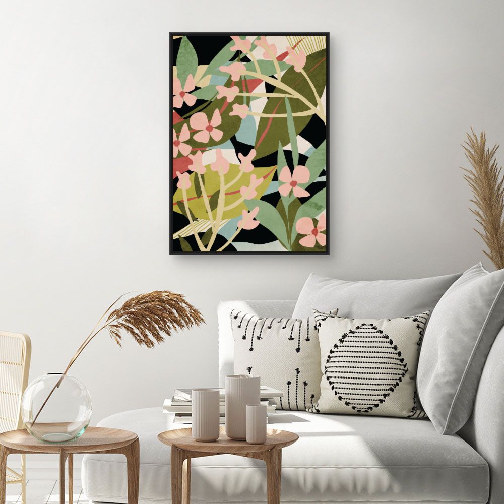Tableau Fleurs abstraites
