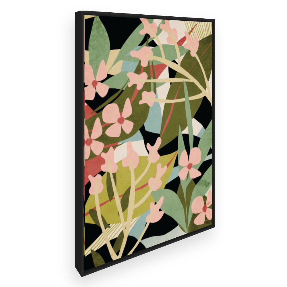 Toile Fleurs abstraites