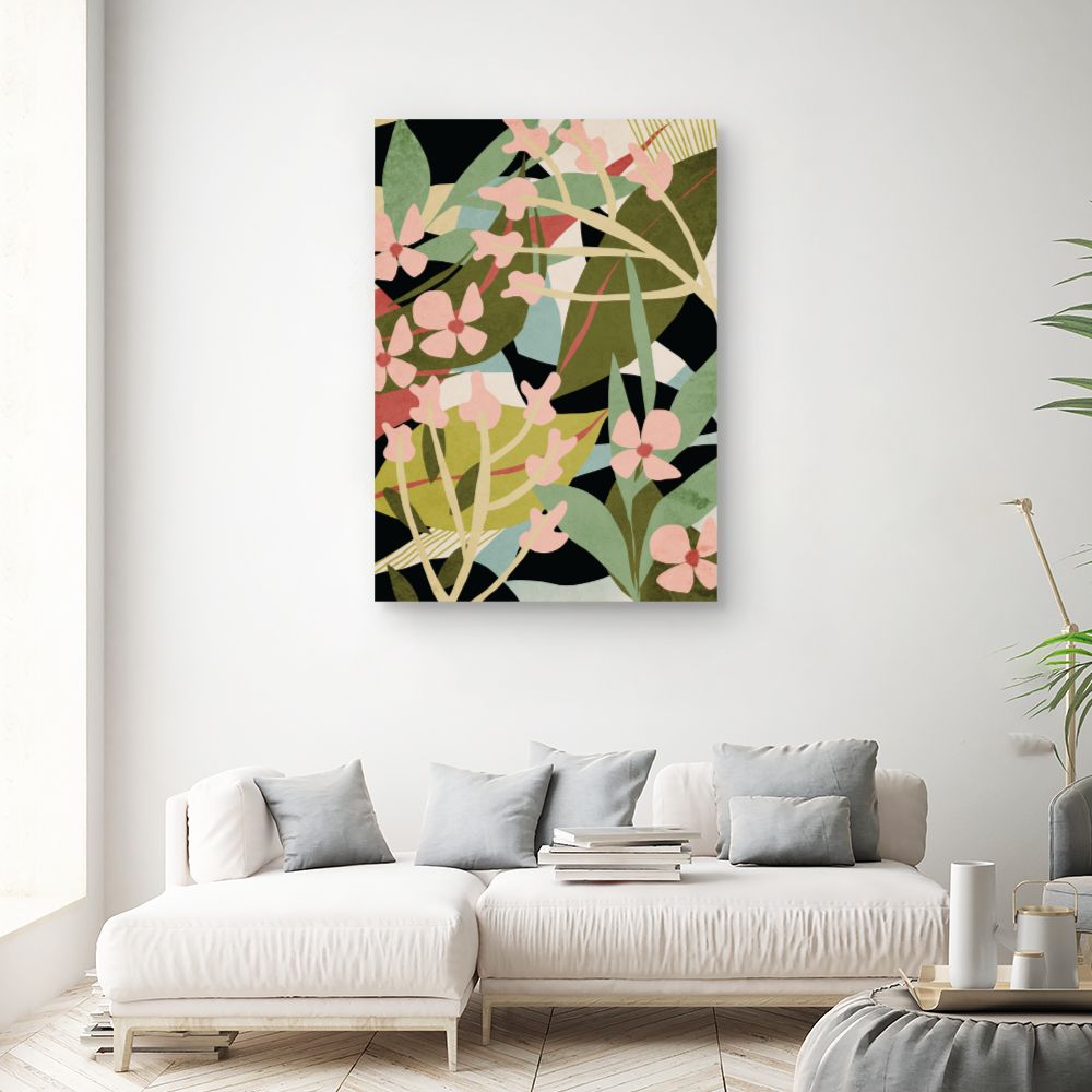 Tableau Fleurs abstraites