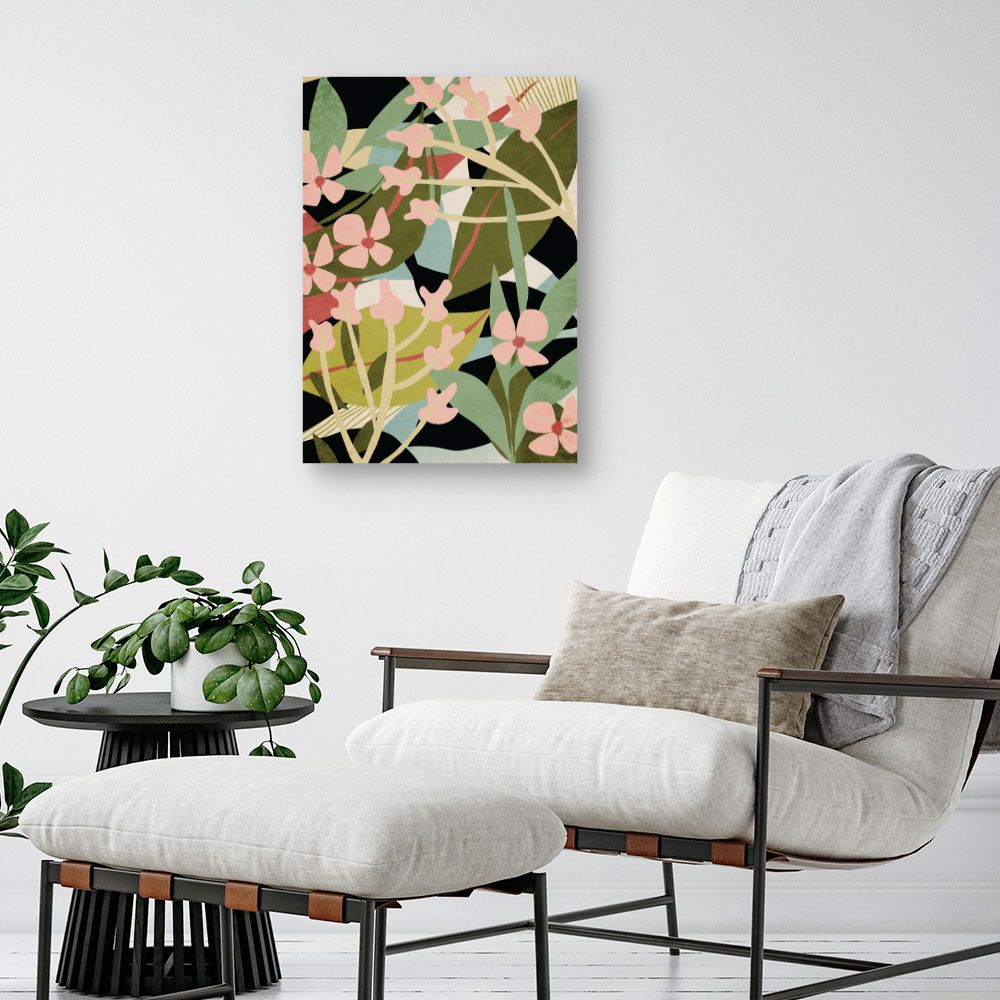 Tableau Fleurs abstraites