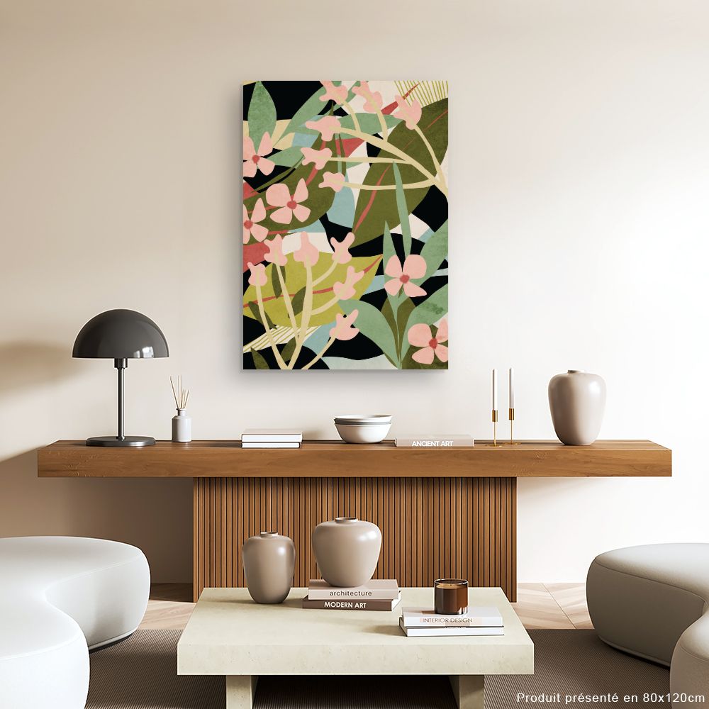 Tableau Fleurs abstraites