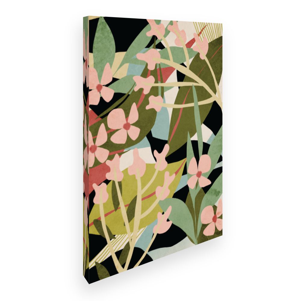 Toile Fleurs abstraites