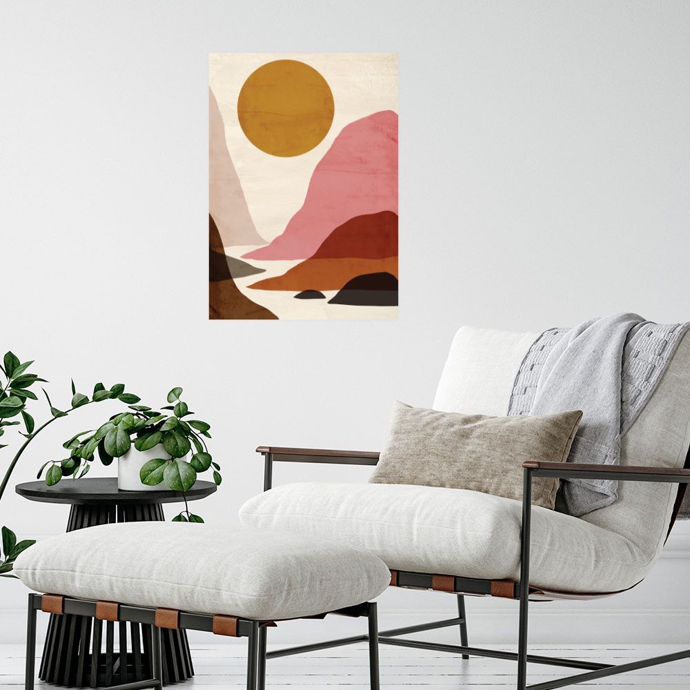 Affiche Paysage abstrait doux