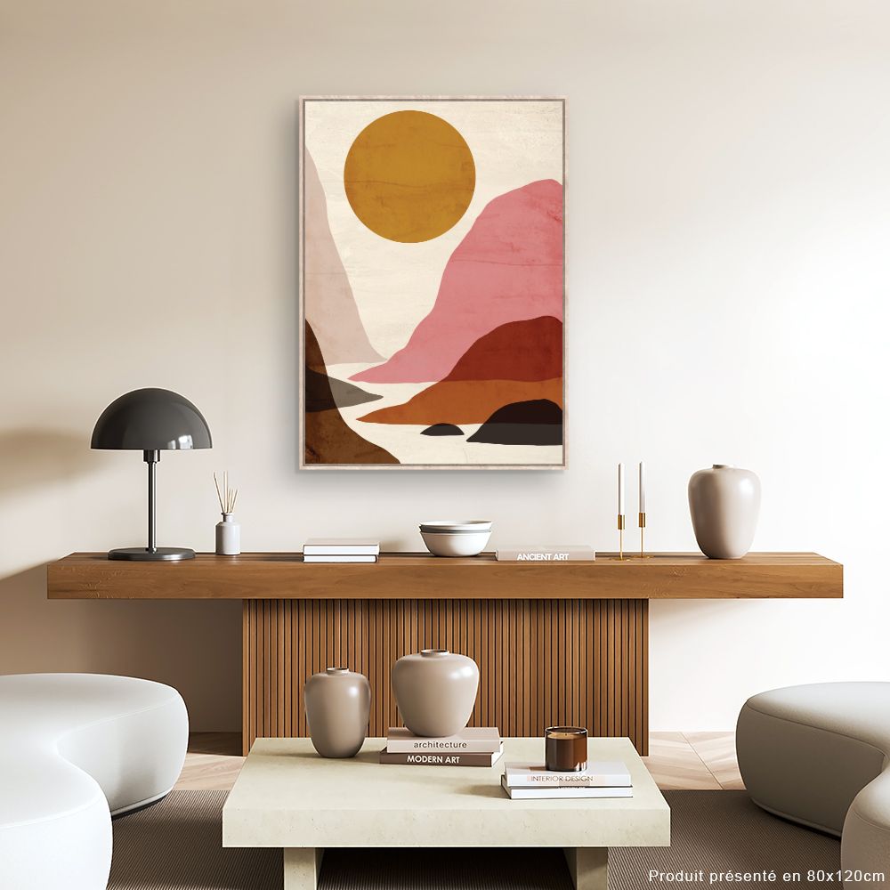 Tableau Paysage abstrait coloré