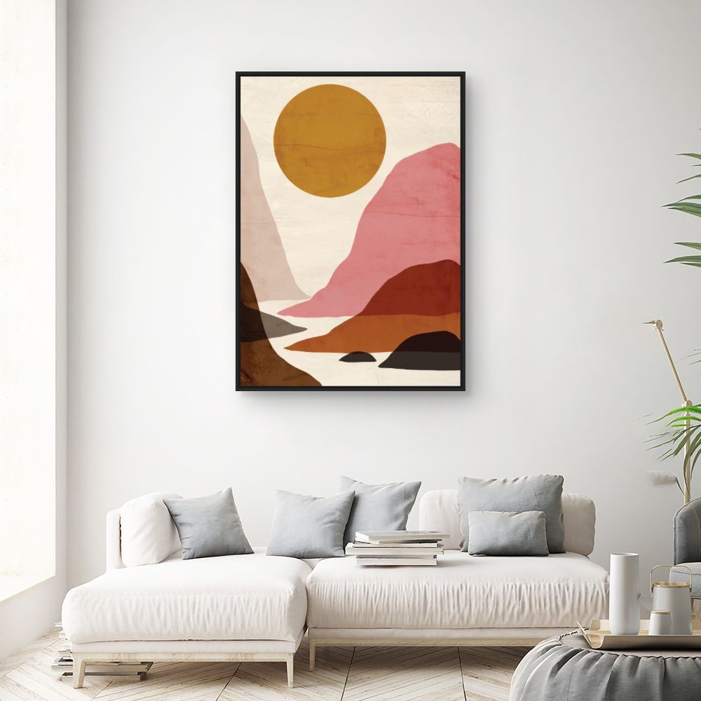 Tableau Paysage abstrait coloré