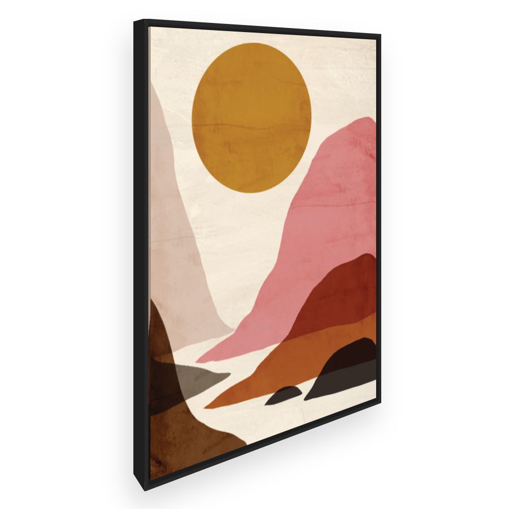 Toile Paysage abstrait coloré