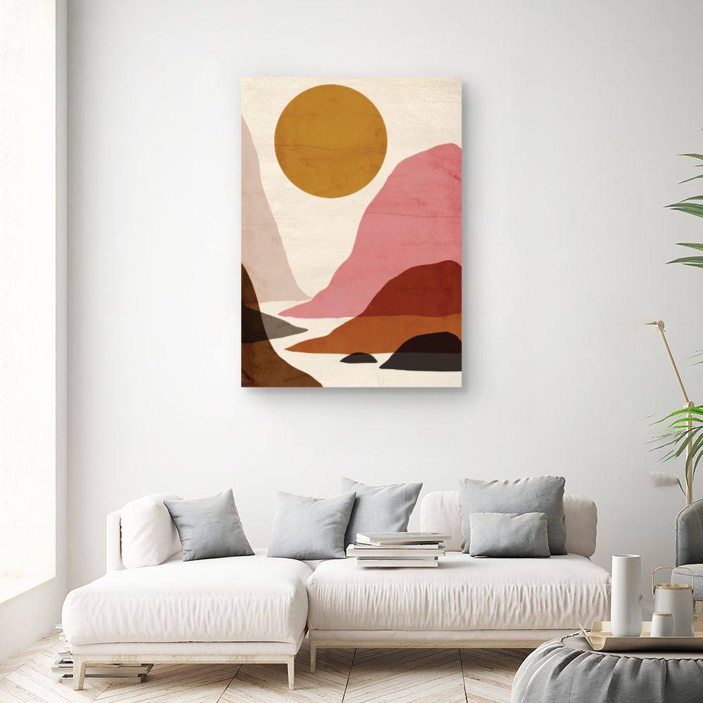 Tableau Paysage abstrait coloré