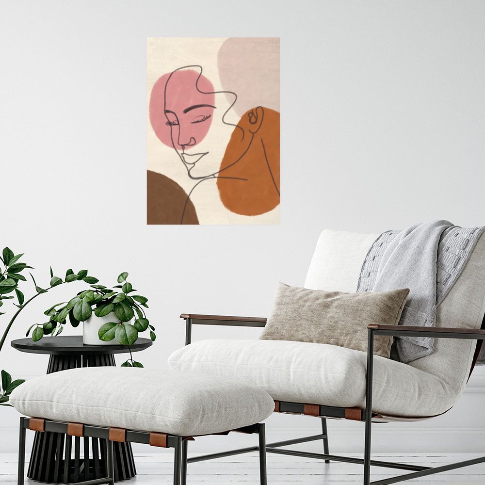 Affiche Visage en esquisse