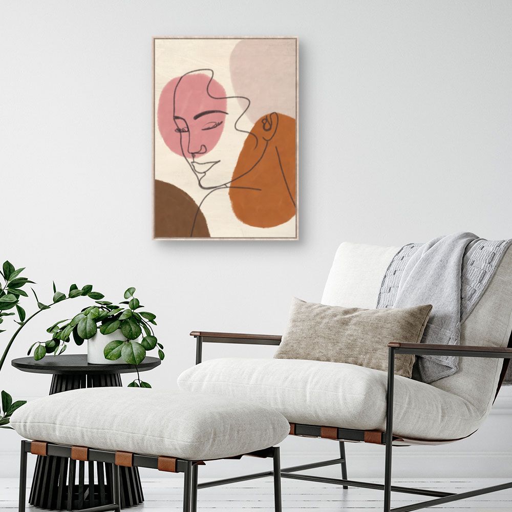 Tableau Visage abstrait élégant