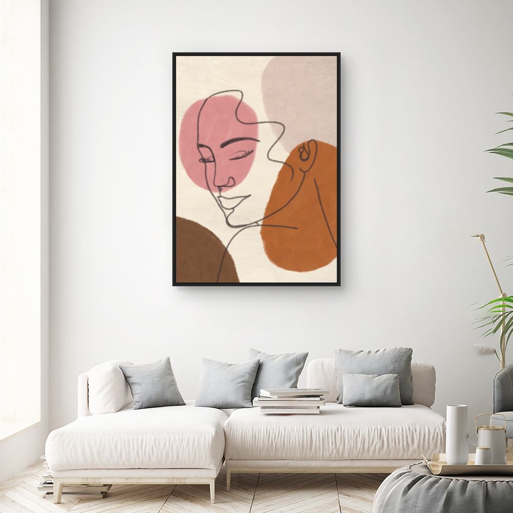 Tableau Visage abstrait élégant