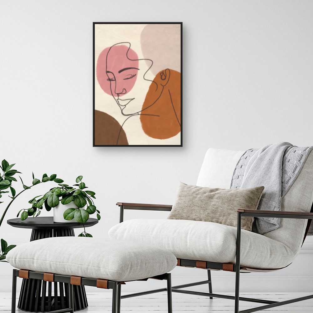 Tableau Visage abstrait élégant