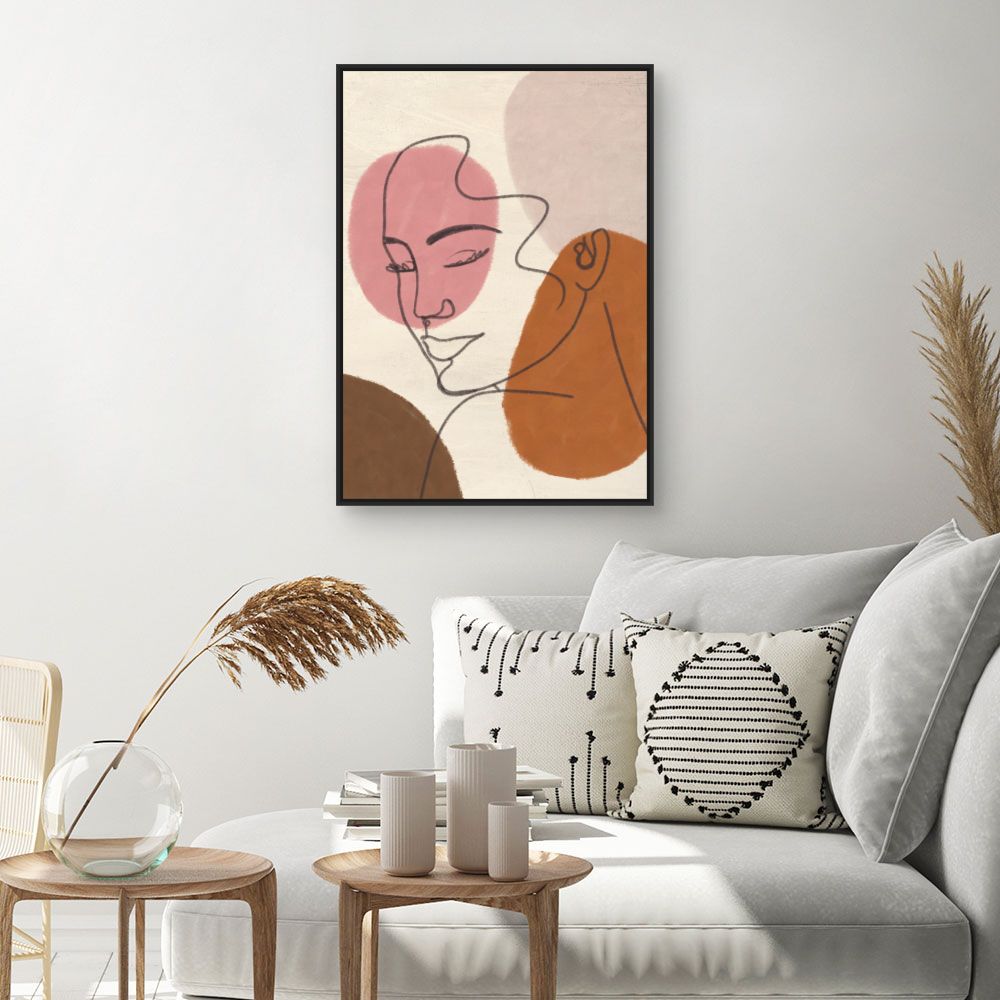 Tableau Visage abstrait élégant