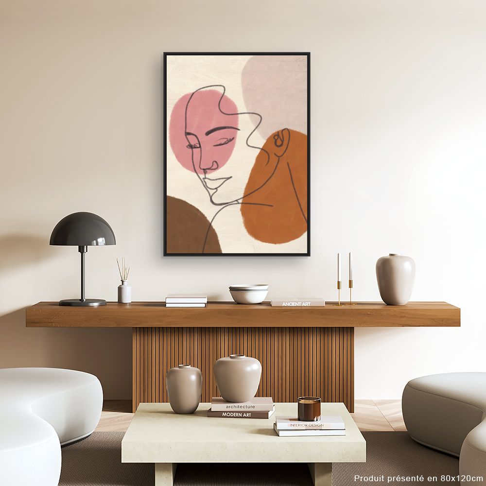 Tableau Visage abstrait élégant