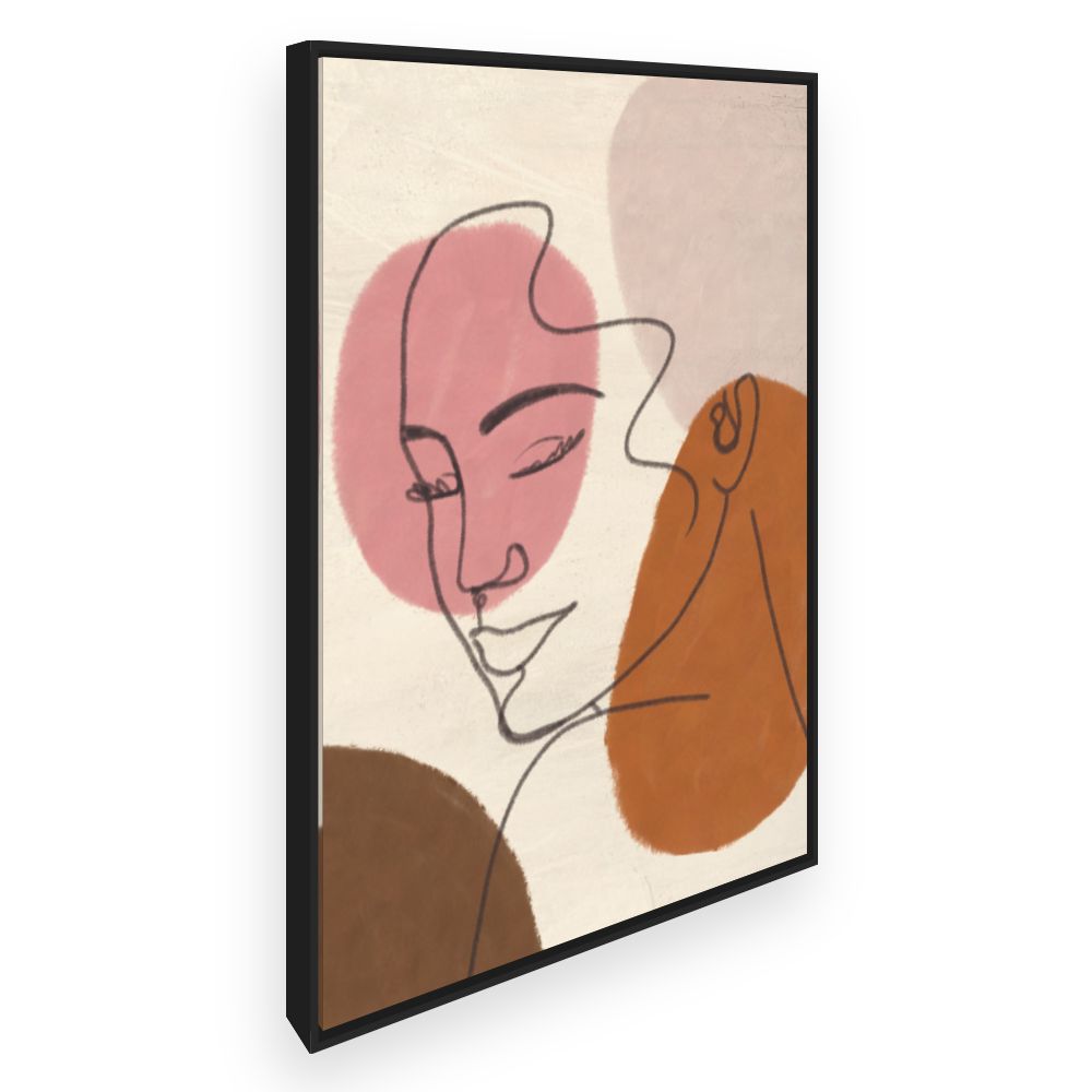 Toile Visage abstrait élégant