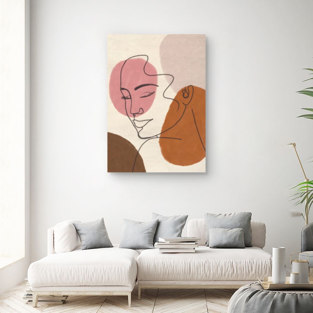 Tableau Visage abstrait élégant