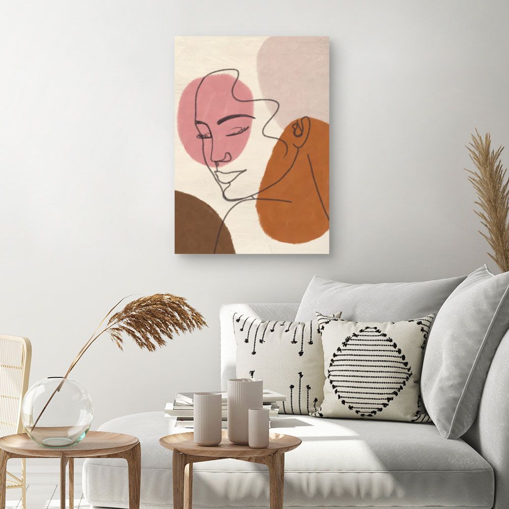 Tableau Visage abstrait élégant