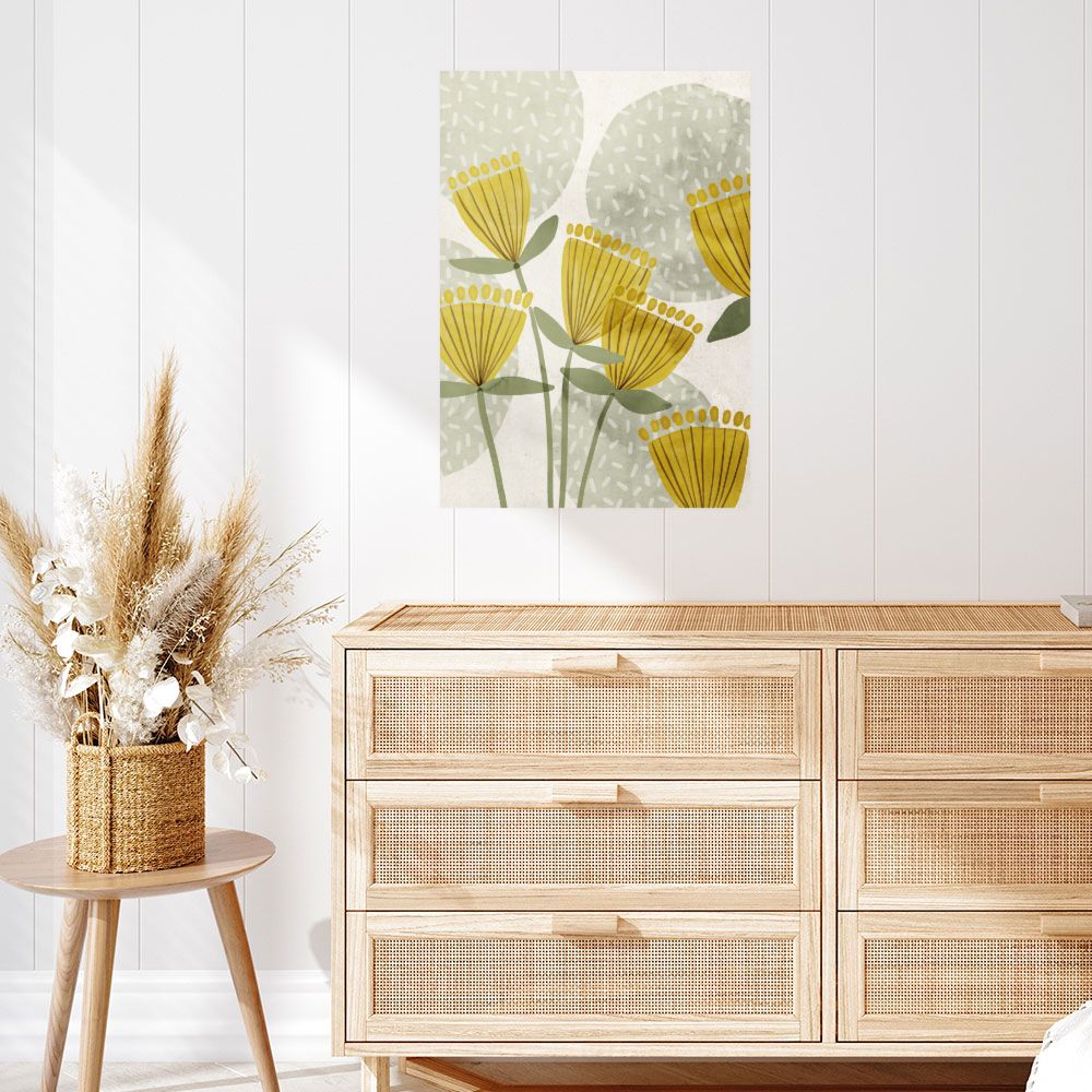 Affiche Fleurs stylisées