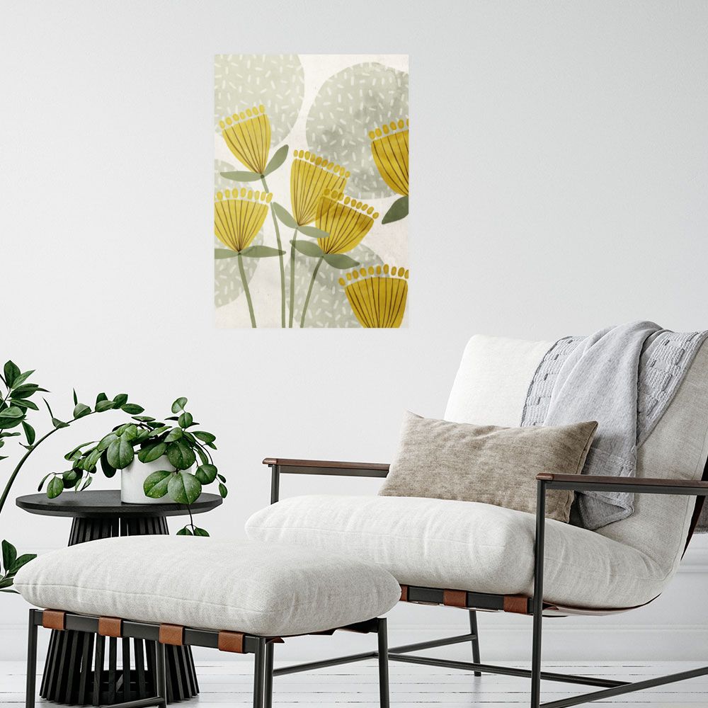 Affiche Fleurs stylisées