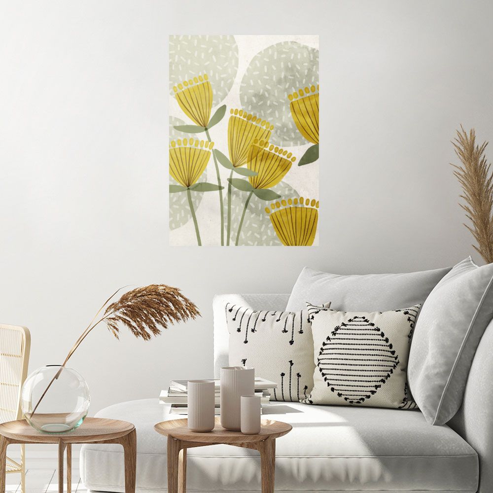 Affiche Fleurs stylisées