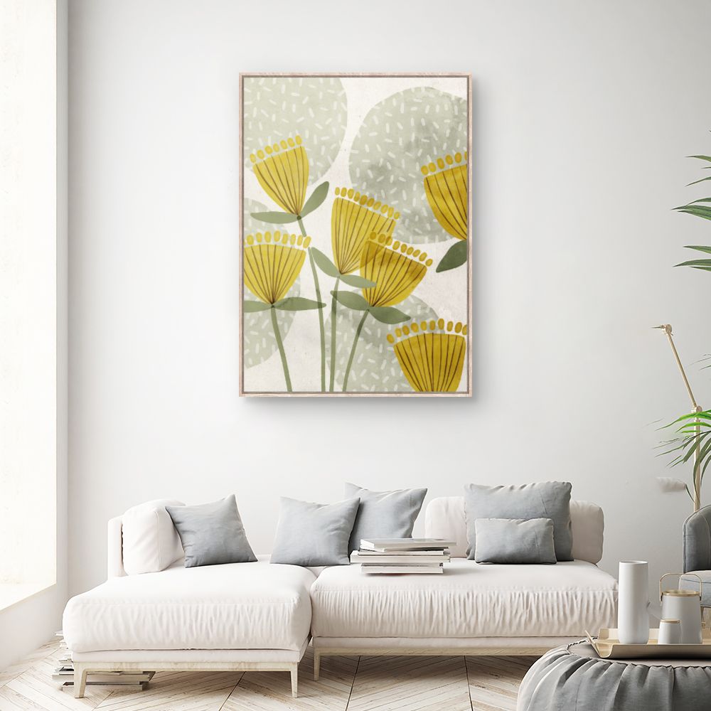 Tableau Fleurs abstraites