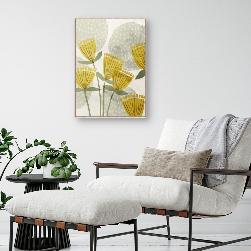 Tableau Fleurs abstraites