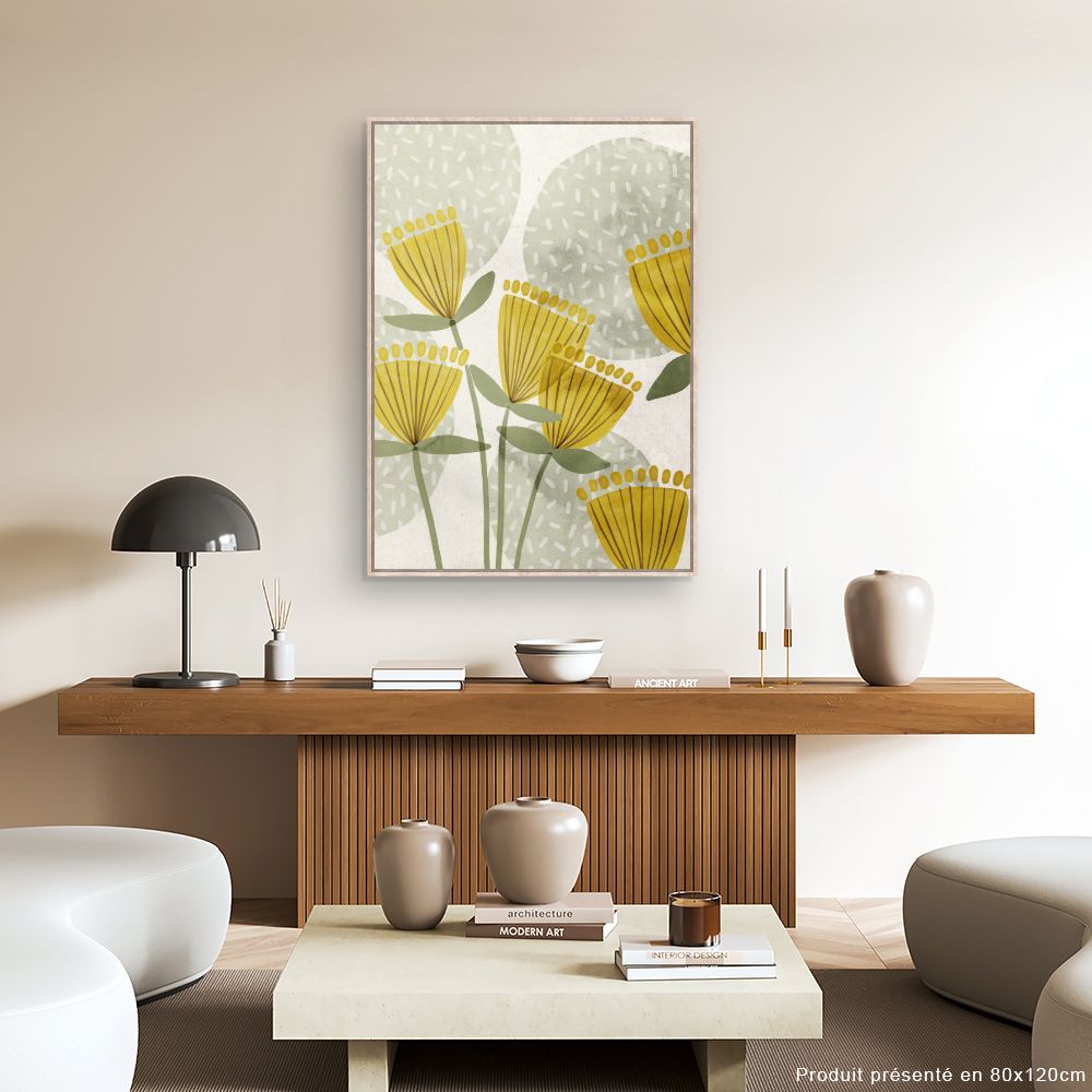 Tableau Fleurs abstraites