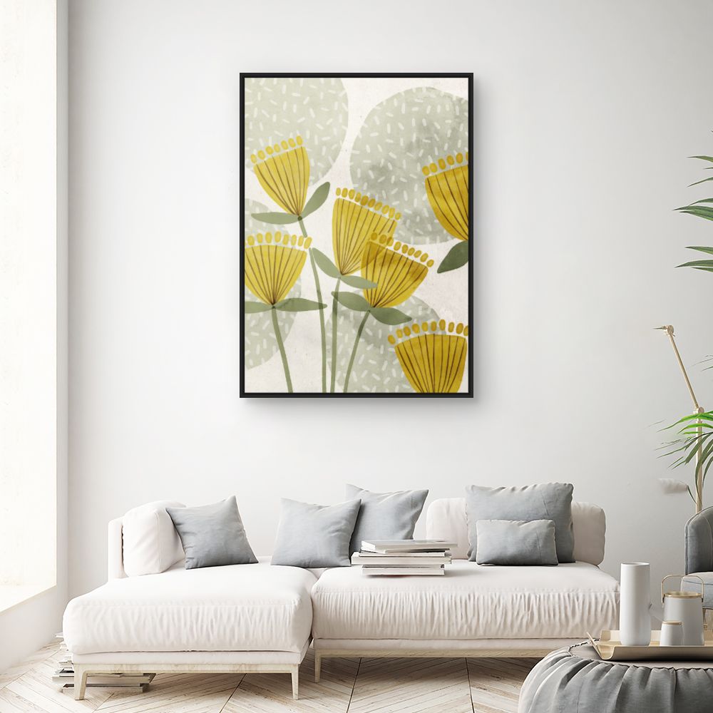 Tableau Fleurs abstraites
