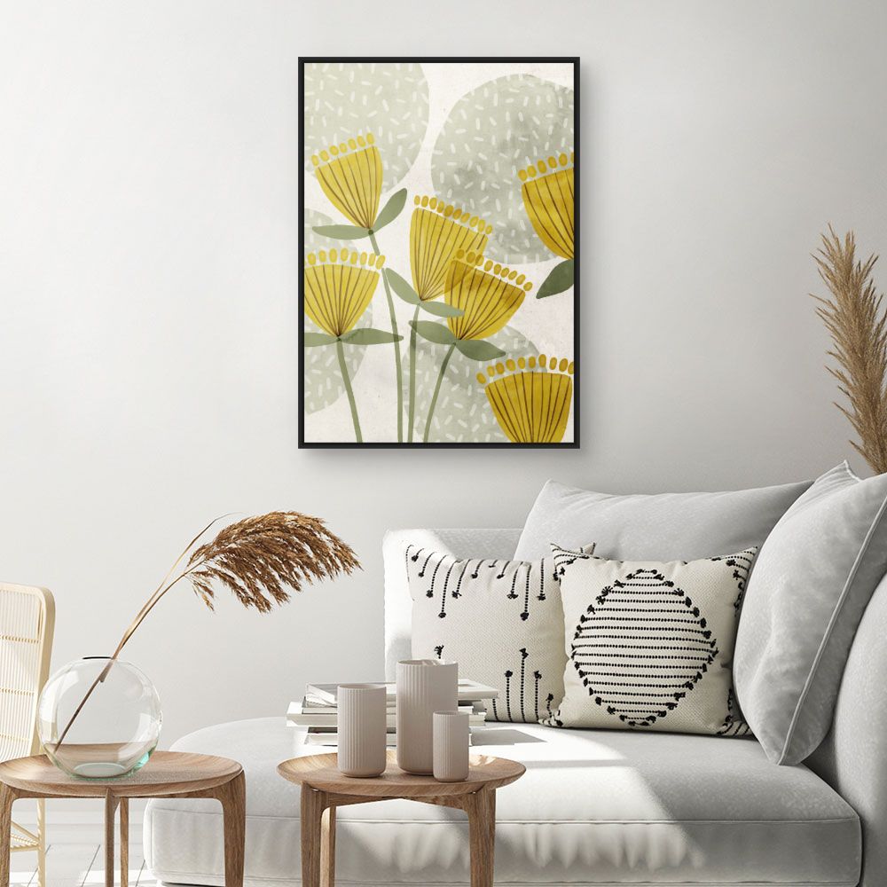 Tableau Fleurs abstraites
