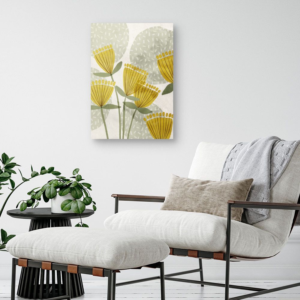 Tableau Fleurs abstraites