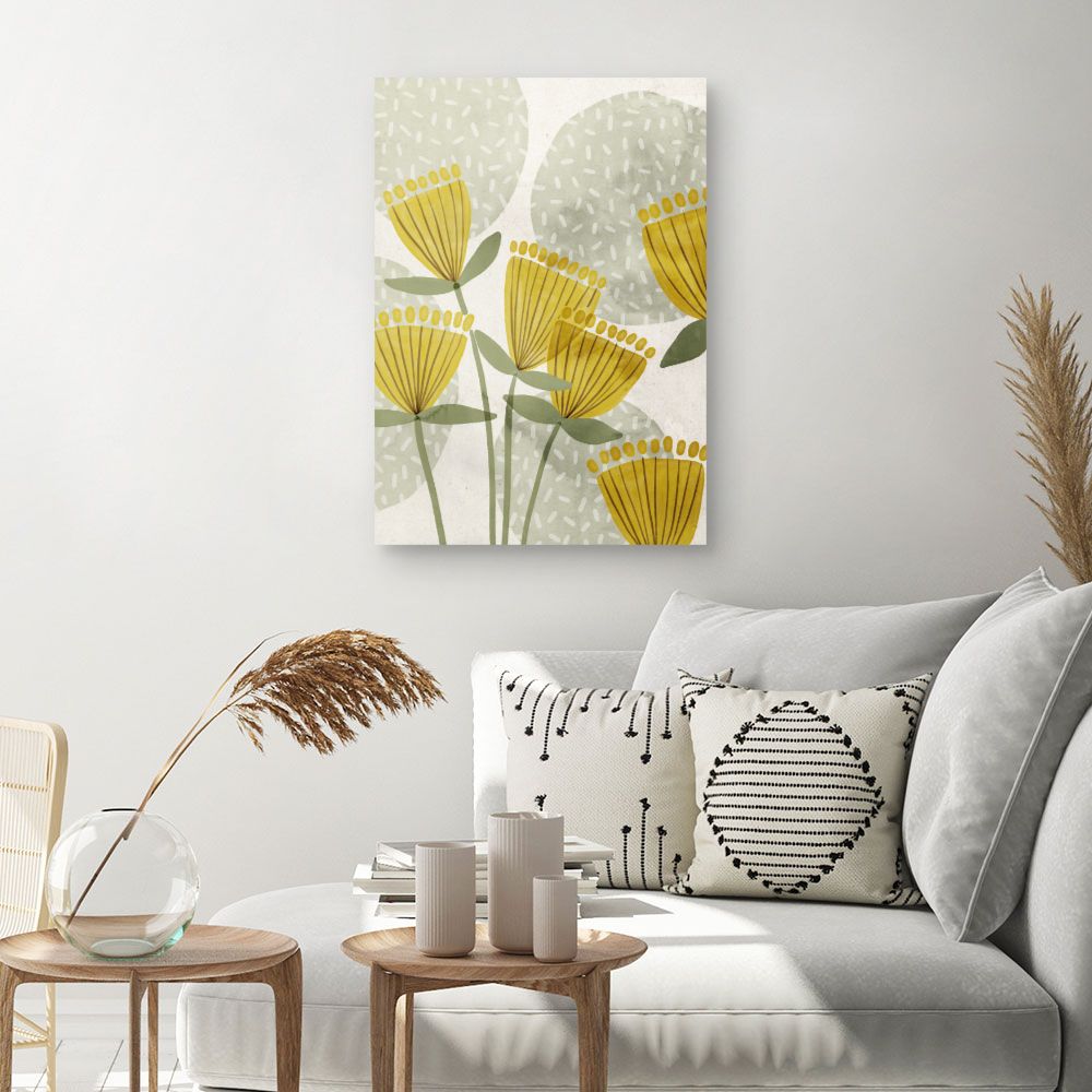 Tableau Fleurs abstraites
