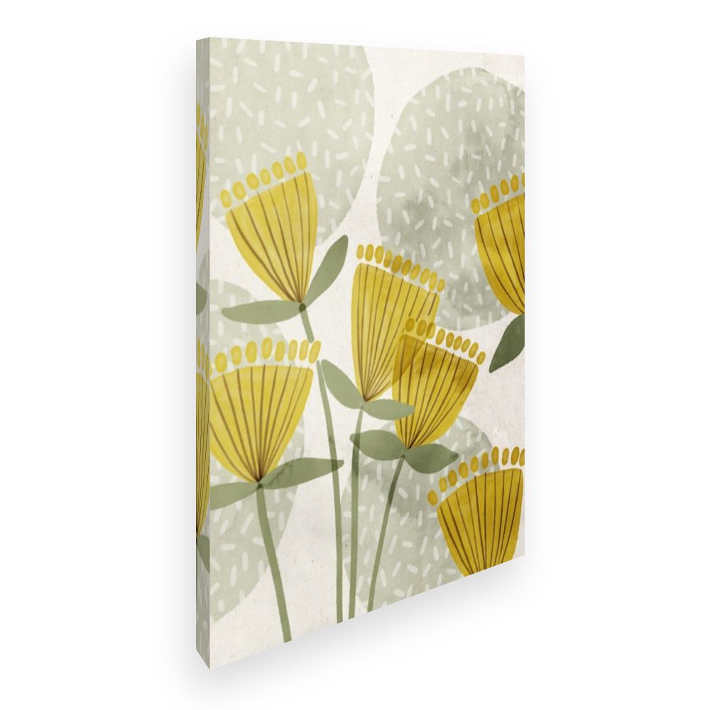 Toile Fleurs abstraites