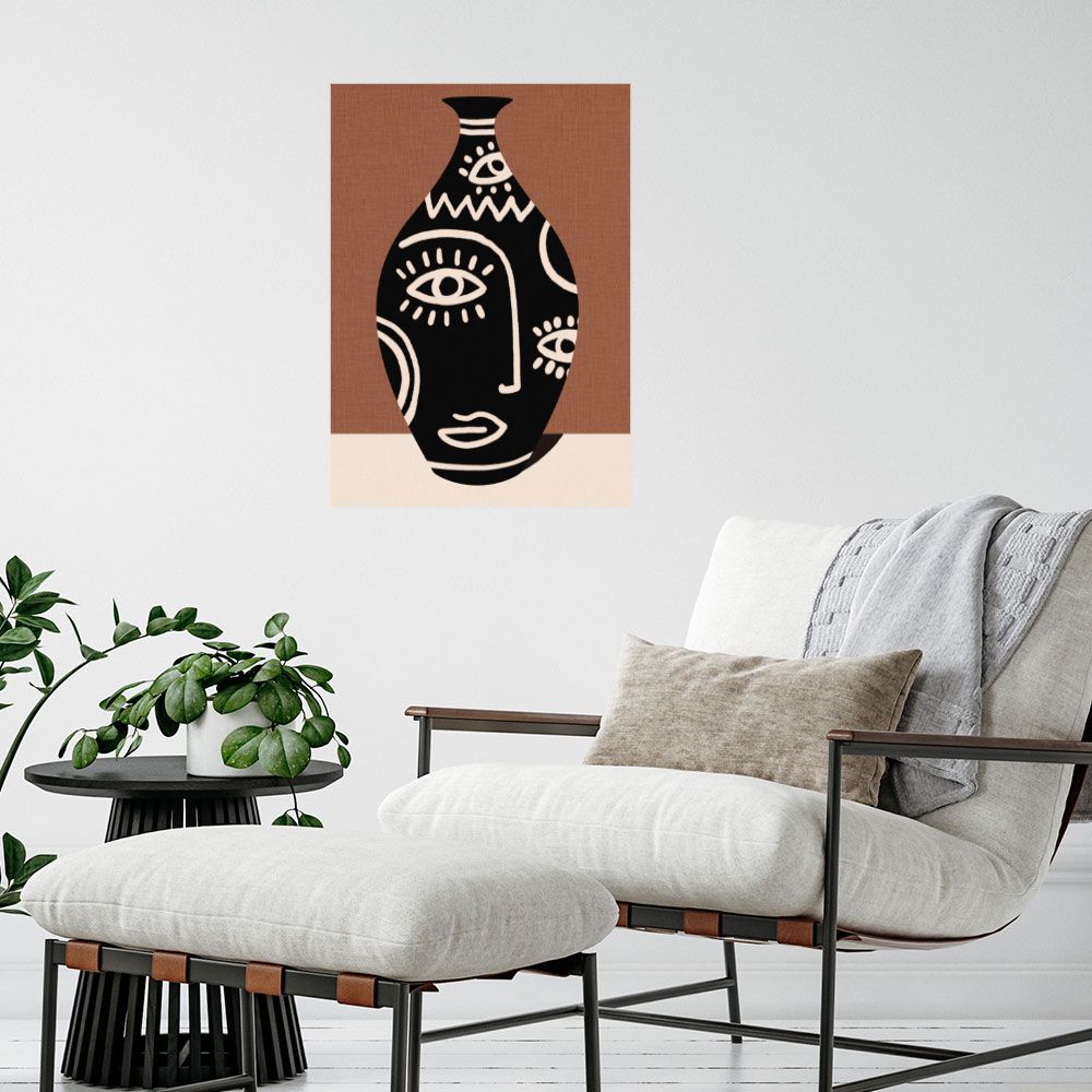 Affiche Visage abstrait