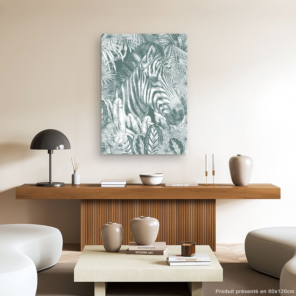 Tableau Zèbre exotique