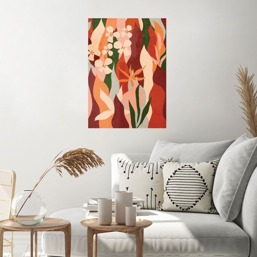 Affiche Fleurs ardentes