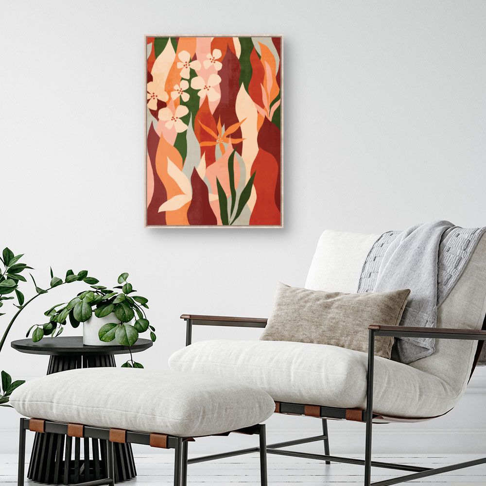 Tableau Fleurs abstraites