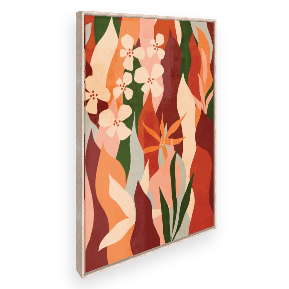 Toile Fleurs abstraites