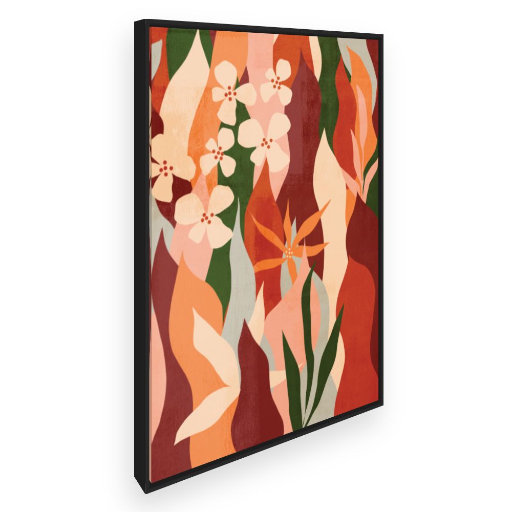 Toile Fleurs abstraites