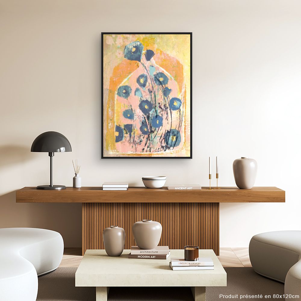 Tableau Fleurs abstraites