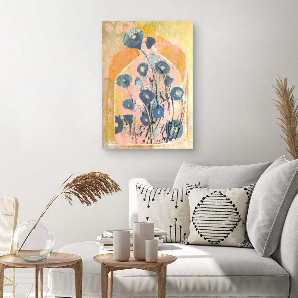 Tableau Fleurs abstraites