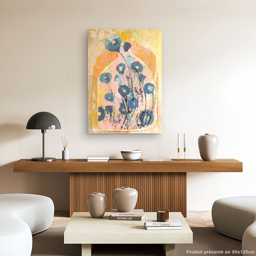 Tableau Fleurs abstraites