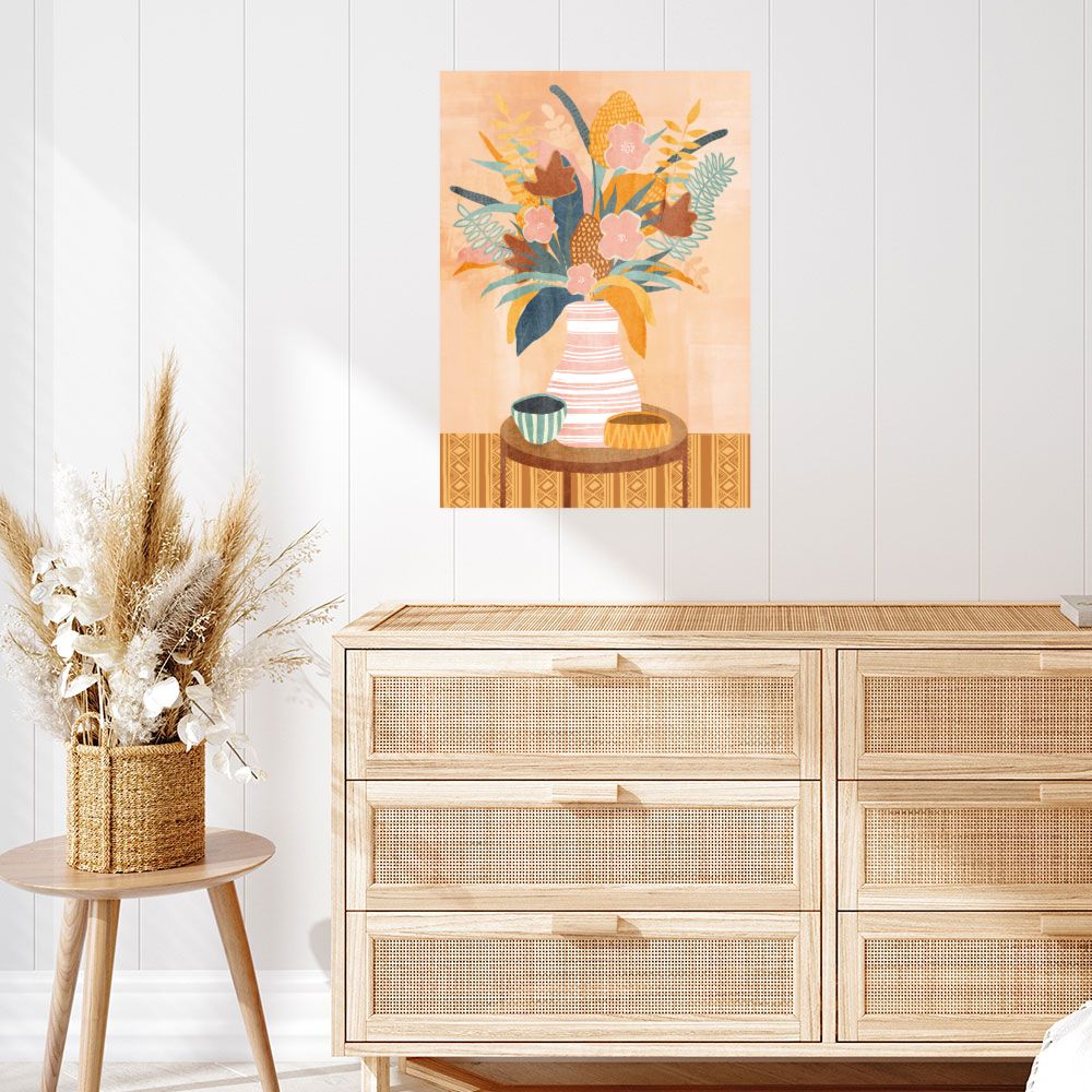Affiche Bouquet floral coloré