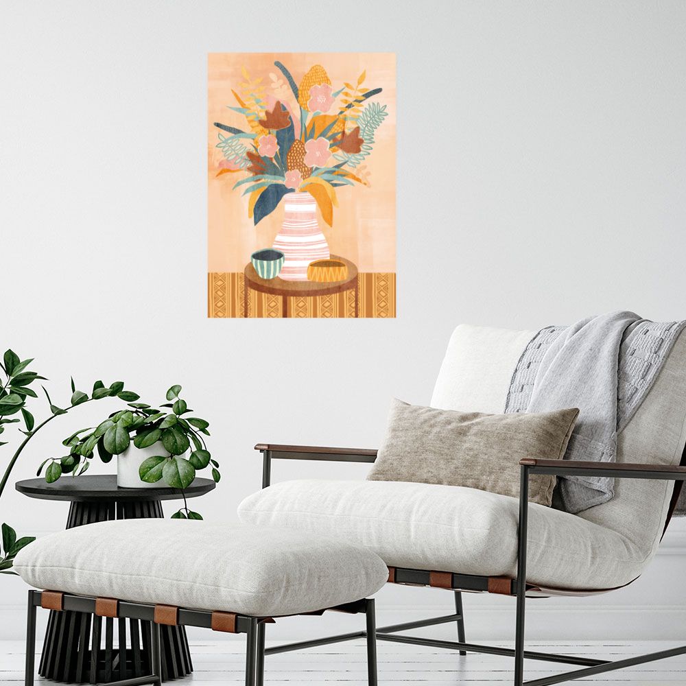 Affiche Bouquet floral coloré