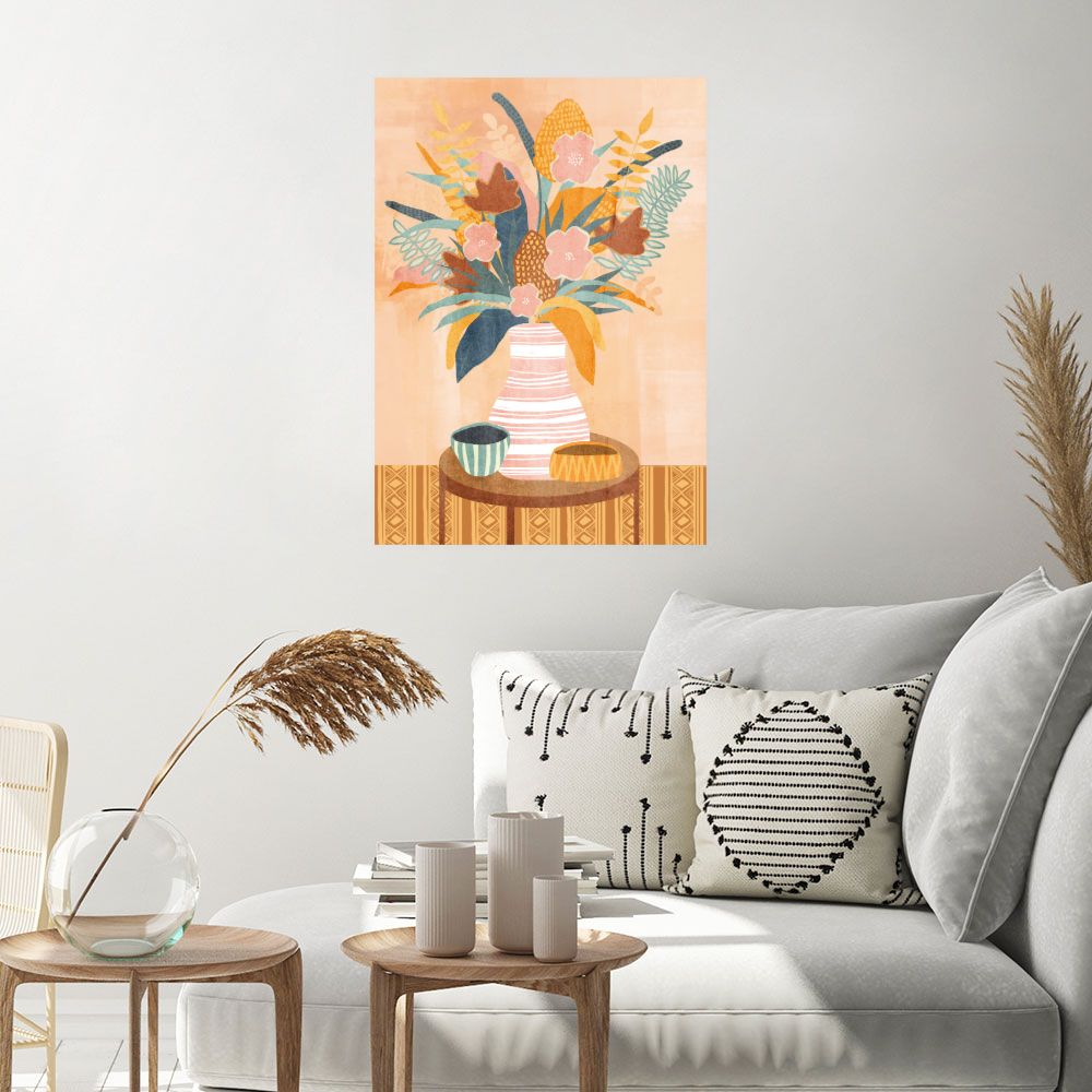 Affiche Bouquet floral coloré