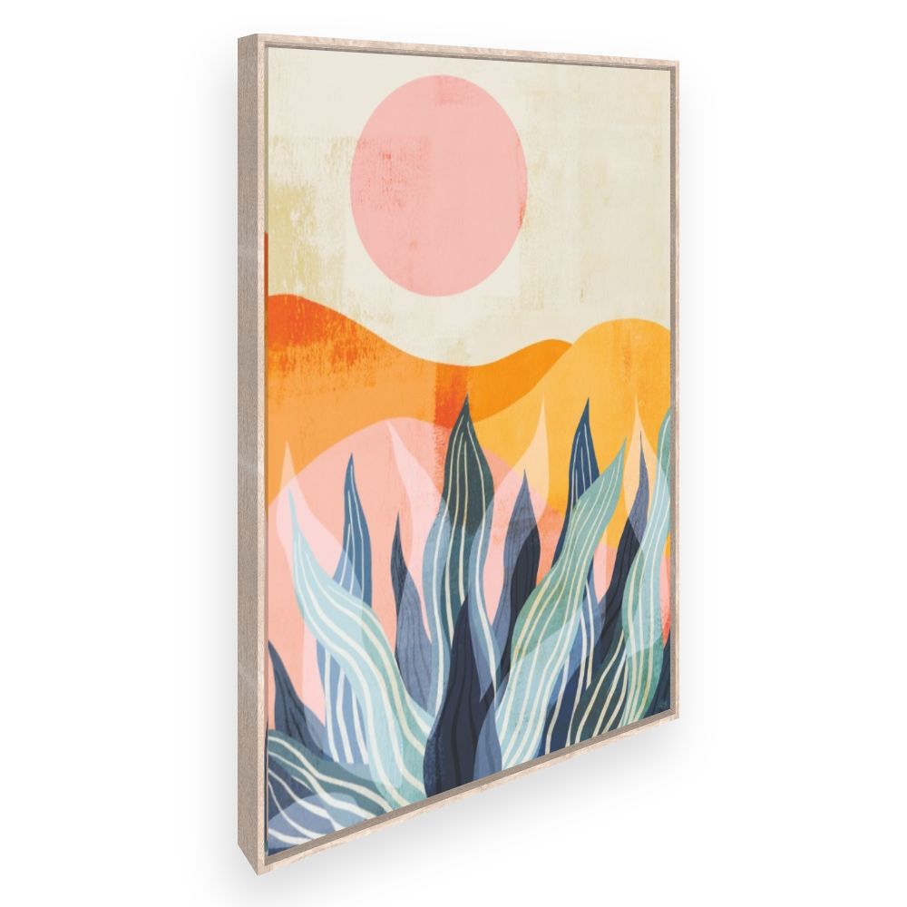 Toile Paysage abstrait vibrant