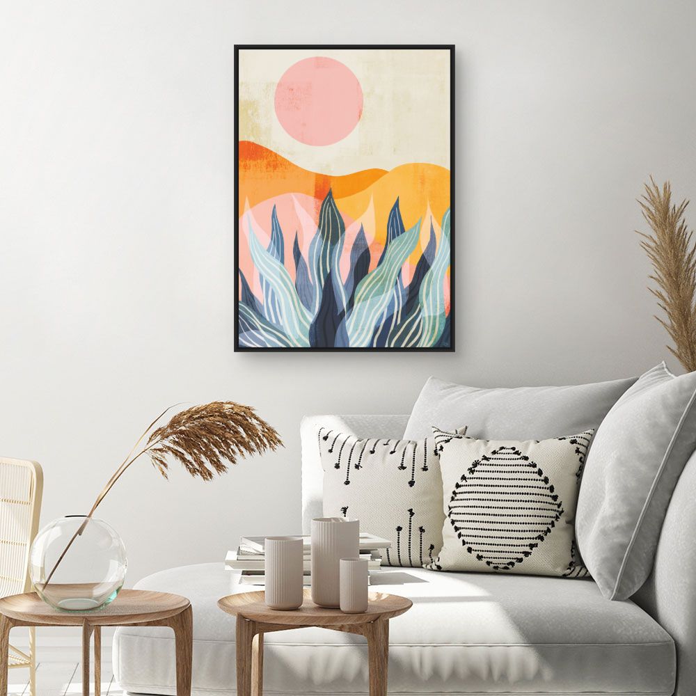 Tableau Paysage abstrait vibrant