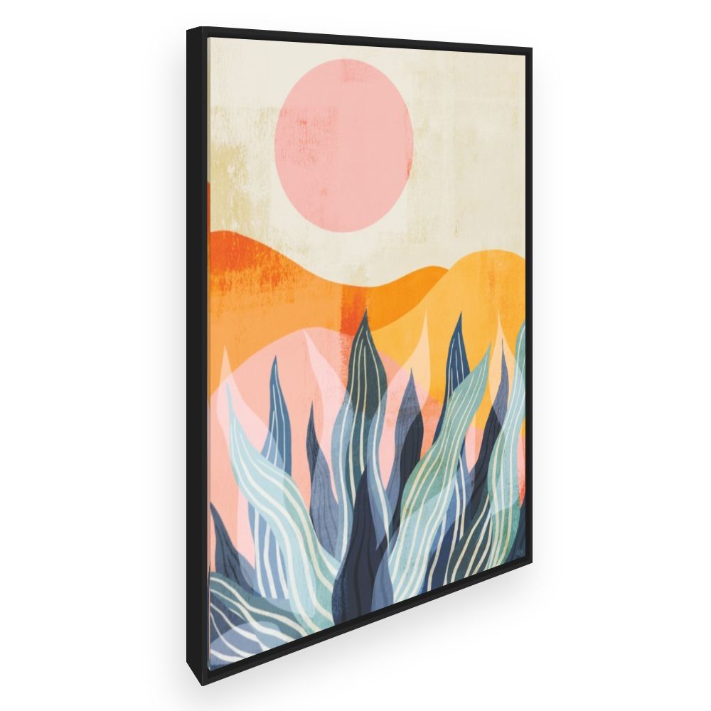 Toile Paysage abstrait vibrant