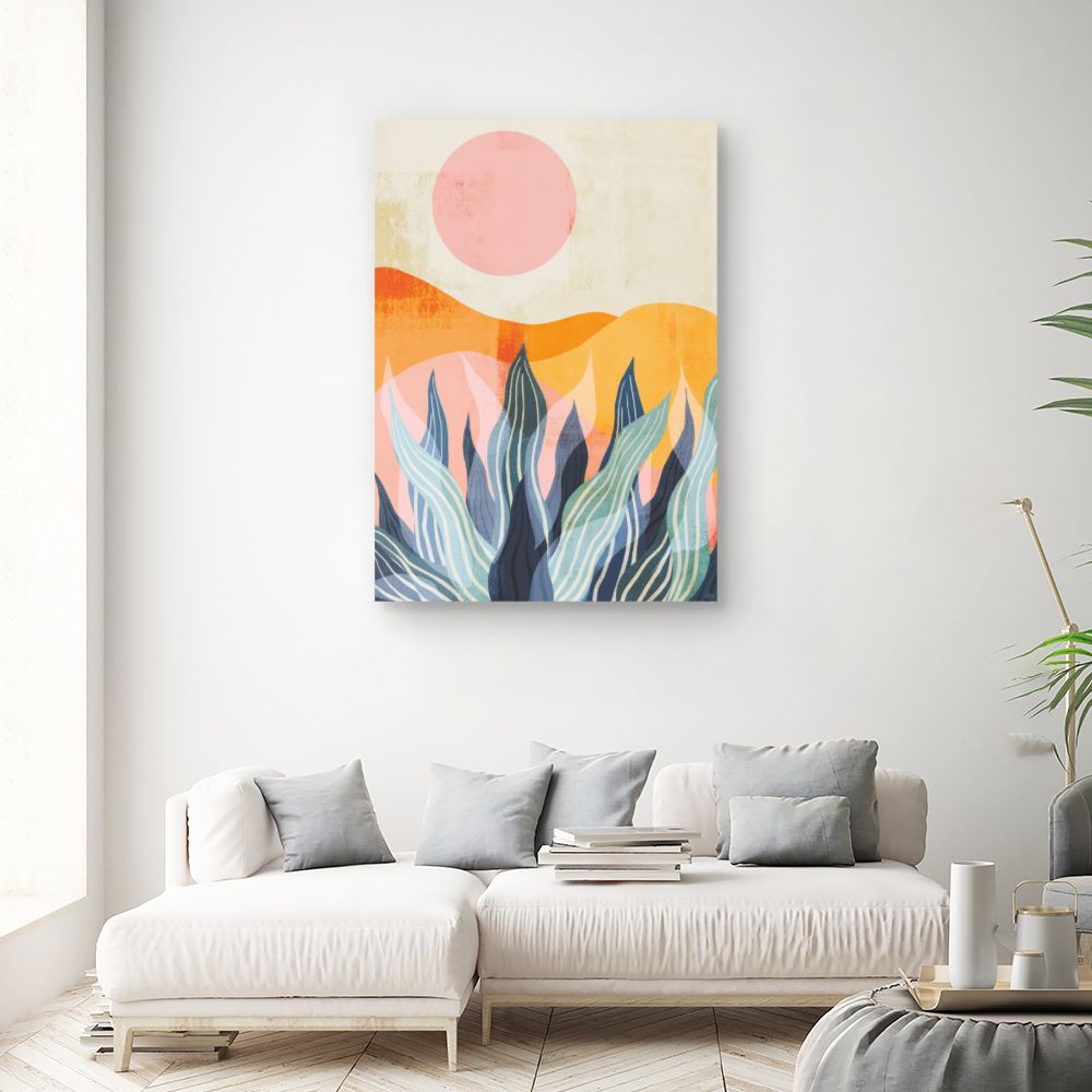 Tableau Paysage abstrait vibrant